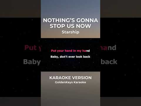 Nothing’s Gonna Stop Us Now – Starship (Karaoke) #goldenkeyskaraoke #opmkaraoke #karaoke