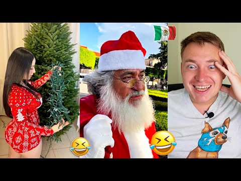 ASI SON LOS MEXICANOS en NAVIDAD 😂😂😂 RUSO REACCIONA a MEMES NAVIDEÑOS