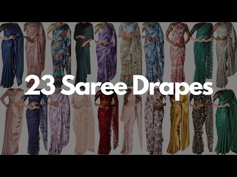 Saree Styling Lookbook | Different Styles of Saree Draping | farewell saree looks | Tia Bhuva