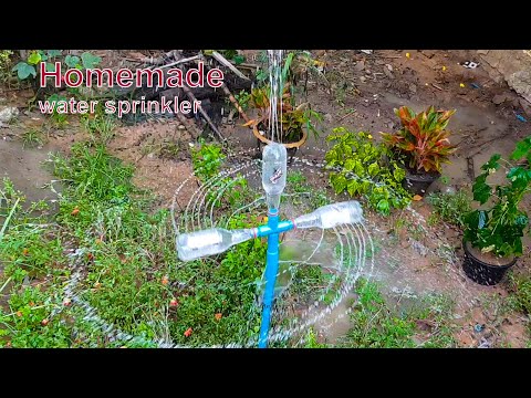 Technique to make water sprinkler from plastic bottle #diy #plasticpipe #freeenergy