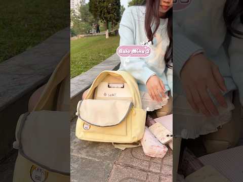 Mina cân được cả thế giới luôn đó #backtoschool #conmas #balo