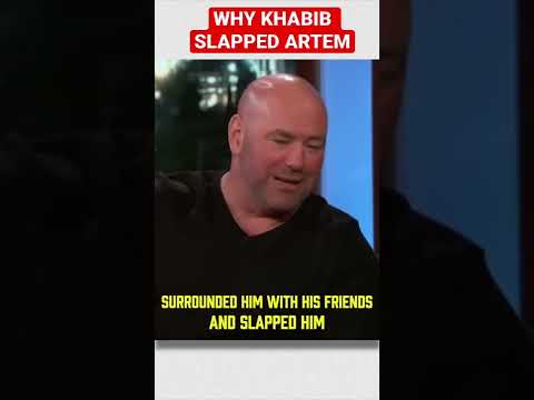 Khabib slaps Artem, triggers Conor #shorts #khabib #mcgregor