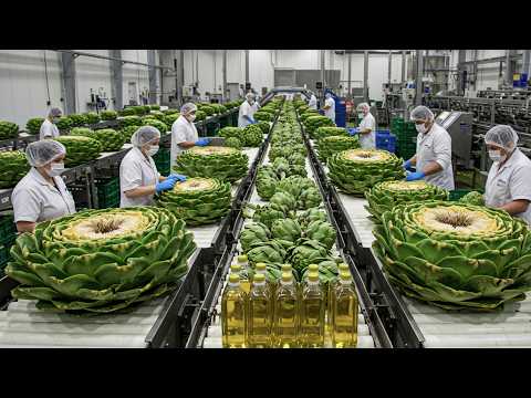 Millions Tons Of Artichokes Are Grown And Harvested Every Year – Artichoke Processing In Factory