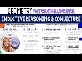 Exploring Inductive Reasoning and Conjectures in Geometry