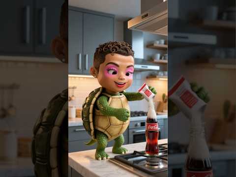 Mini Ronaldo Angered the Ninja Turtles… And Their Revenge Left Ronaldo Terrified! 🐢⚡😱 #ronaldo