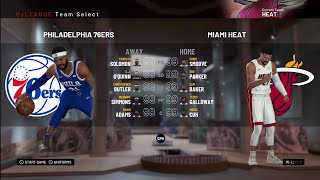 NBA Custom Playoffs Round 1 Game 1 #6 Philadelphia 76ers vs #3 Miami Heat