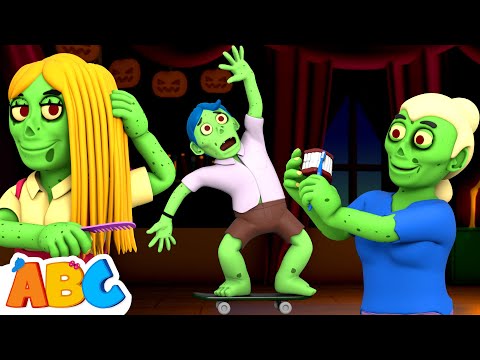 Crazy Spooky Zombie Family  + Halloween Songs For Kids @hooplakidz