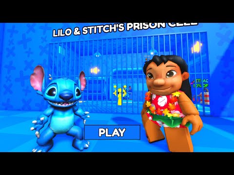 LILO AND STITCH'S PRISON RUN! Obby #roblox #scarryobby