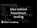 Understanding Probability and Hypothesis Testing