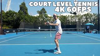 The sound of 10kg/22lbs of tension! Mannarino & Nakashima Court Level Practice 2026 | 4K 60FPS