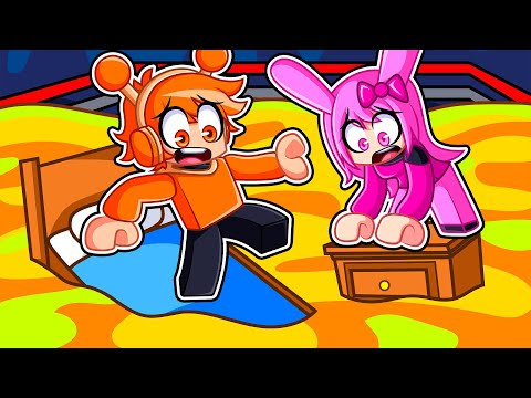 OREN y PINKI Vs EL SUELO es LAVA en ROBLOX