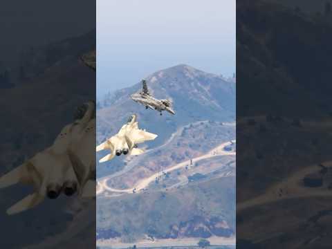 Ukrainian Fighter Jets & Helicopters Destroy Russian Military Weapons Convoy - GTA 5