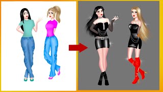 My Princess GLOW UP Into Bad Girl_ princess transformation|glow up| Digital Fashion Design