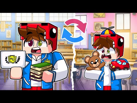 Me CONVERTÍ en un NIÑO en MINECRAFT 😭🤣 NIÑOS EN MINECRAFT Raptorgamer