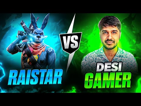 Finally Raistar Vs Desi Gamer 🤯🔥Raistar Handcam Gameplay🤯❤ [Must Watch] - Garena Free Fire Max