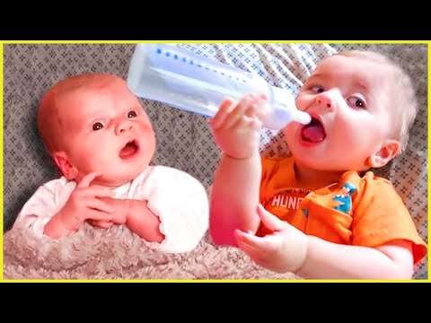 Sibling Reactions: Hilarious First Meetings With New Baby || Peachy Vines