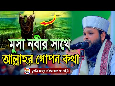 মুসা নবীর সাথে আল্লাহর গোপন কথা।  মুফতি আব্দুল হালিম হোসাইনী। abdul halim hossini