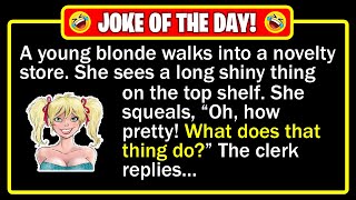 🤣 BEST JOKE OF THE DAY! - A blonde discovers the “magic” of a new shiny gadget... | Funny Dad Jokes