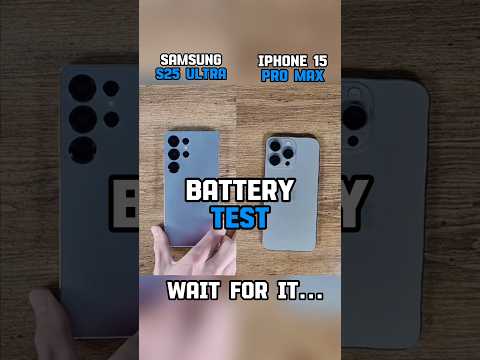 ⚡☠️SAMSUNG S25 ULTRA VS IPHONE 15 PRO MAX BATTERY TEST!!
