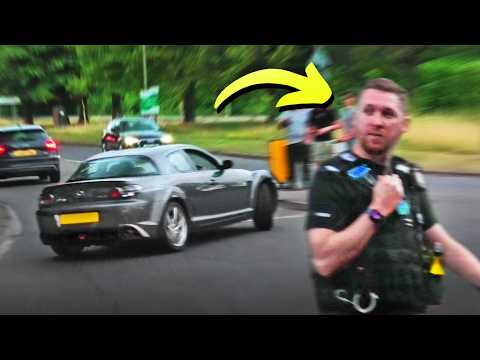 RX8 LOSES CONTROL In Front of Angry POLICE!