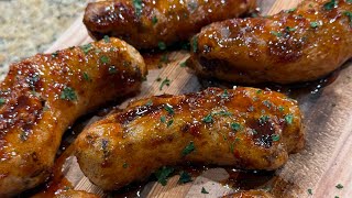 Smoked Deep Fried Baby Back Ribs coated in Melinda’s Sweet and Spicy Japanese BBQ Sauce!