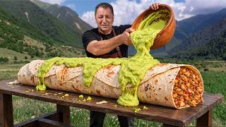 The Biggest Mexican BURRITO! A Massive Mountain Feast