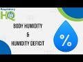 Humidity and Respiratory Function Concepts