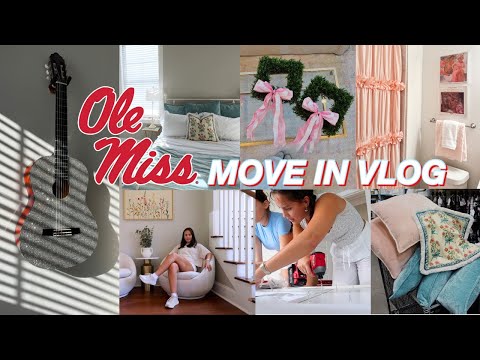 OLE MISS MOVE IN VLOG | sophomore year townhome (moving in my sister)