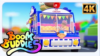 Boom Buddies🍦 عجلات على شاحنة الآيس كريم | أغاني أطفال عربية ممتعة