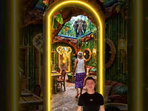 I Built a Secret Survival Shelter in the Savanna Jungle in Elephant Territory ๐๐ฟ