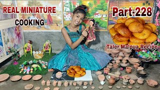 Miniature Cooking/ Taler Malpua/ Taler Malpua Recipe/ Taler Malpua Recipe In Bengali/ তালের মালপোয়া