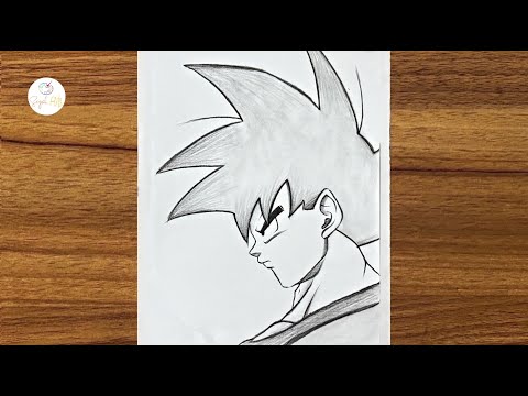 Easy goku drawing for beginners || How to draw Goku step-by-step | How to draw anime characters easy