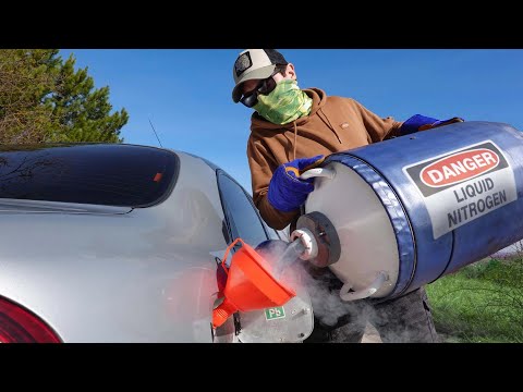 We Filled Up a CAR with Liquid Nitrogen! Nobody expected THIS to happenโฆ