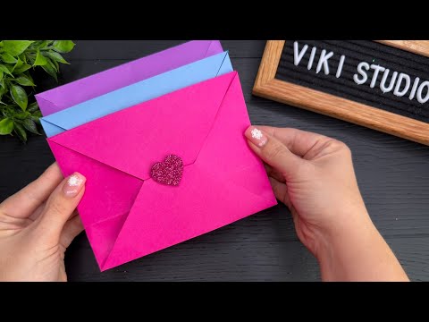 💌 How to make Easy Paper Envelope Paper Craft Ideas Origami