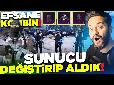 TÜM EKİP SUNUCUMUZU DEĞİŞTİRİP OYUNUN EN İYİ KOMBİN SETİNİ ALDIK! PUBG Mobile