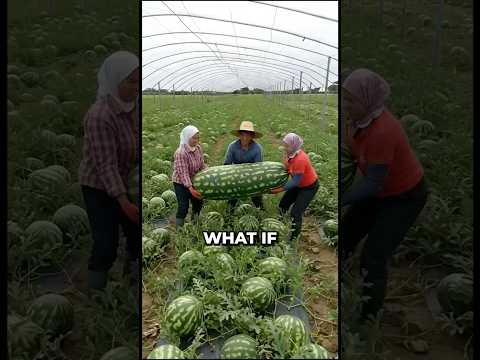 In this field watermelons grow faster and in double the numbers !