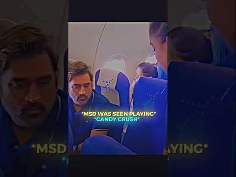 Nobody Expected THIS From Dhoni on a Plane ✈️🤯”