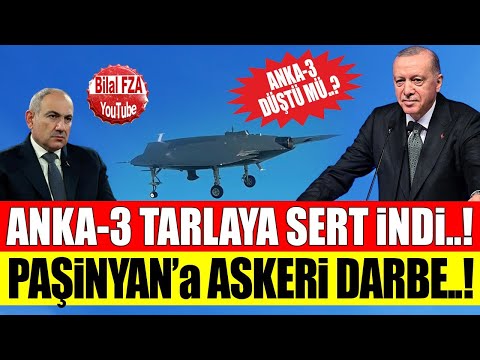 tatbikatta büyük şokk: ANKA-3 TARLAYA SERT İNDİ! kanatları kırıldı..