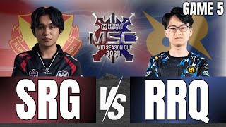 MSC 2025 KNOCKOUT STAGE DAY 2 | SRG VS RRQ | GAME 5