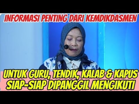 INFORMASI PENTING UNTUK GURU YANG MEMILIKI TUGAS TAMBAHAN DARI KEMENDIKDASMEN HARI INI