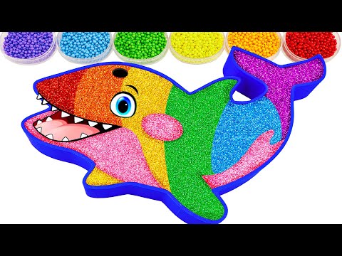 Satisfying Video l Mixing All My Slime Smoothie In Rainbow Killer Whale Bath Cutting ASMR | By YoYo