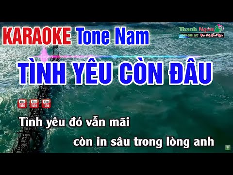 Tình Yêu Còn Đâu Karaoke Tone Nam Disco Band | Nhạc Sống Thanh Ngân