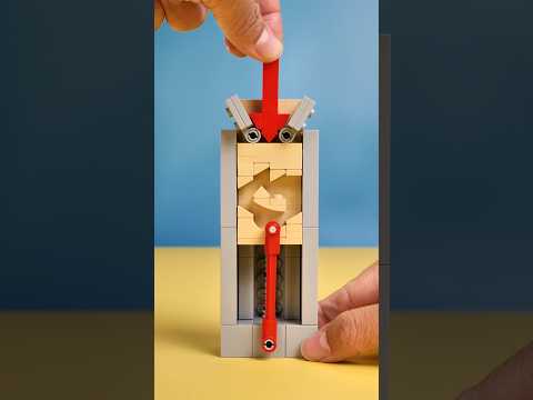 I added locking mechanism to my push-push button! #lego #legomoc