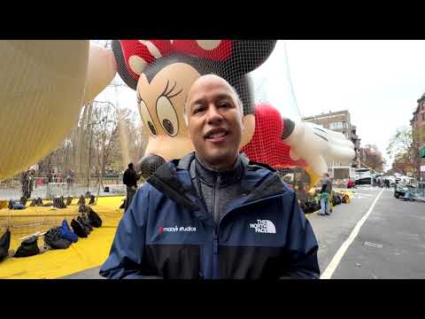 YouTube video thumbnail: Macy's Inflates Pikachu, Derpy and More for Thanksgiving Day Parade