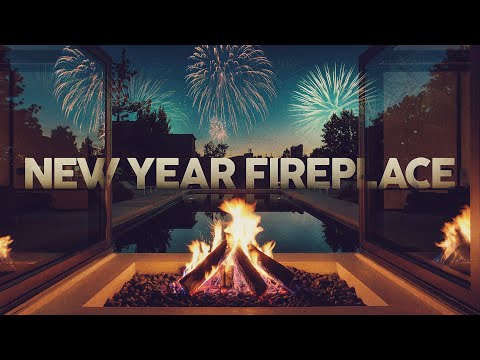 New Year Fireplace - Best Chill & Lounge Mix 2025