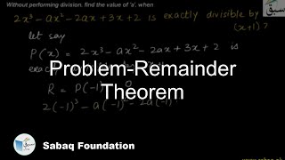 Problem-Remainder Theorem