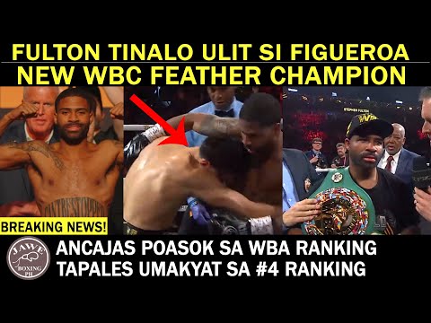 BREAKING NEWS: Stephen Fulton Tinalo Si Brandon Figueroa NEW WBC featherweight World Champion