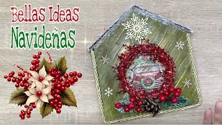 3 BELLAS IDEAS de Navidad / Ideas Recicladas / Diy Home Christmas / Artesanato natalino