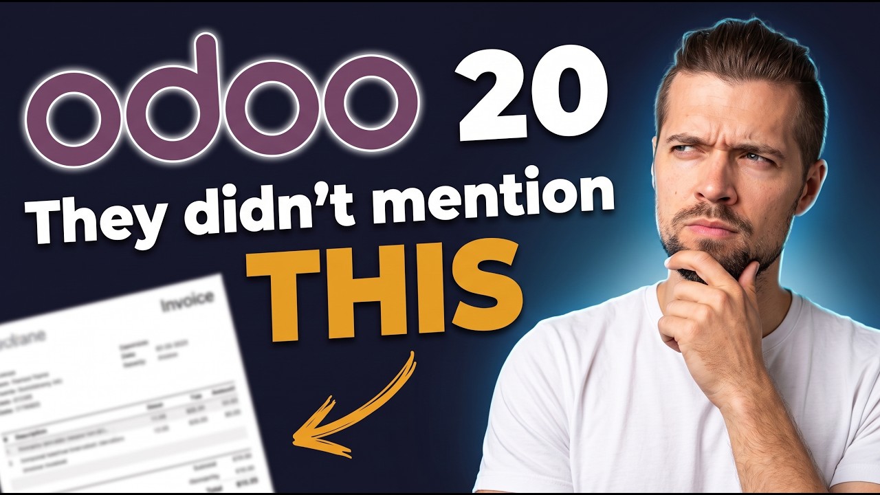 The Good and Bad of Odoo 20 | 28.09.2026

Get my free Odoo 20 Honest Guide https://www.odooityourself.com/odoo-20-guide Odoo 20 is here. In this Odoo 20 review I break ...