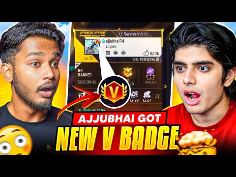 @TotalGaming093 Got New V Badge 🤯 - Garena Free Fire
